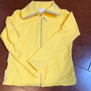 Ann Taylor LOFT Yellow Full Zip